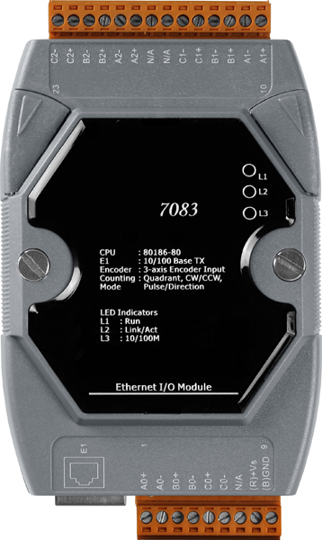 AEIO-7083: 3-Axis High Speed Encoder/Counter, Ethernet Module