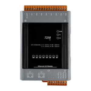 AEIO-7258: 8Ch AC Digital Input/Counter, Dual Port Ethernet Module