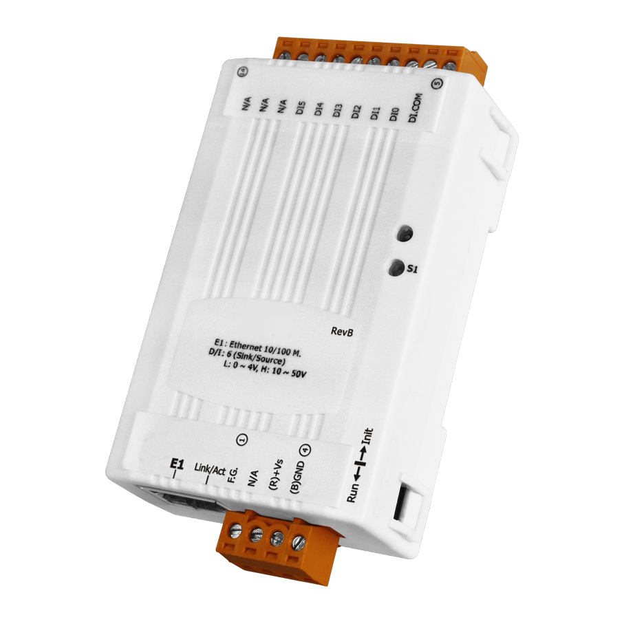 AEIO-TP6: 6Ch Digital Input, Ethernet Module, ModbusTCP