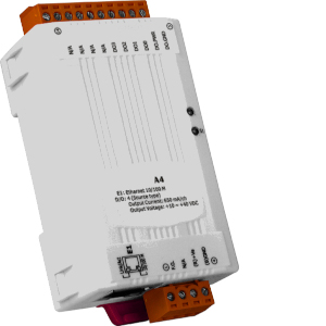 AEIO-TA4: 4Ch Digital Output, Ethernet Module, ModbusTCP