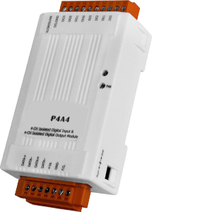 ASIO-TP4A4: 4Ch DI, 4Ch DO, Module, Modbus